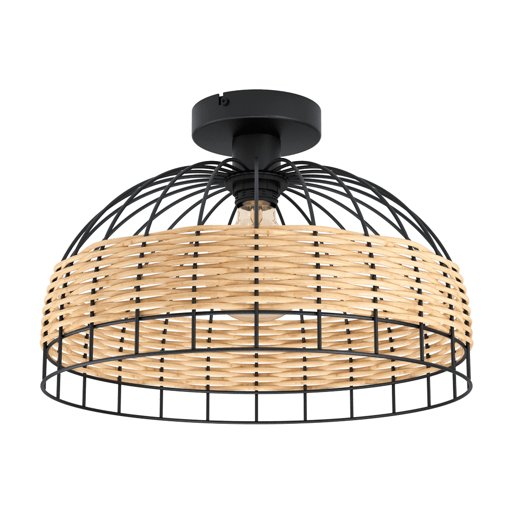 Rattan ceiling lamp Anwick
