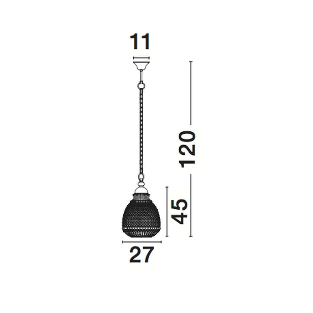 Pendant lamp Toulon Amber glass Lyora 5212017411730