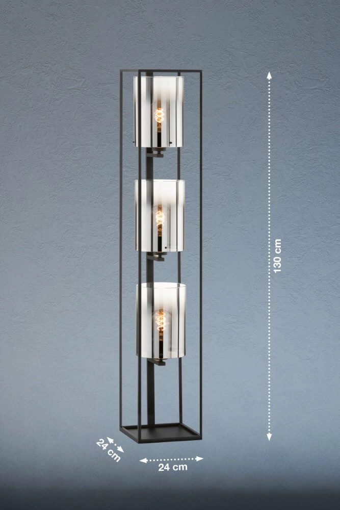 Floor lamp Samu smoke glass Fischer & Honsel 4003694404198