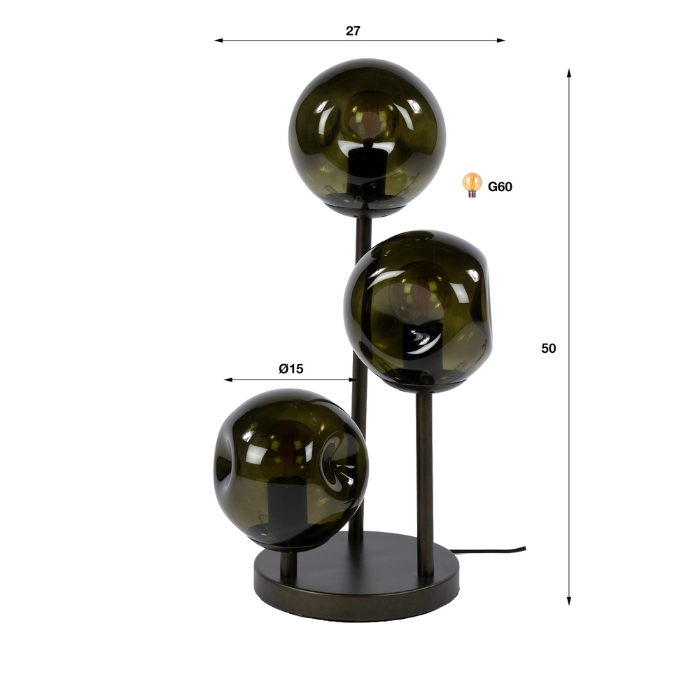 Design tafellamp Stellar sienna bruin Lyora 8716803515079