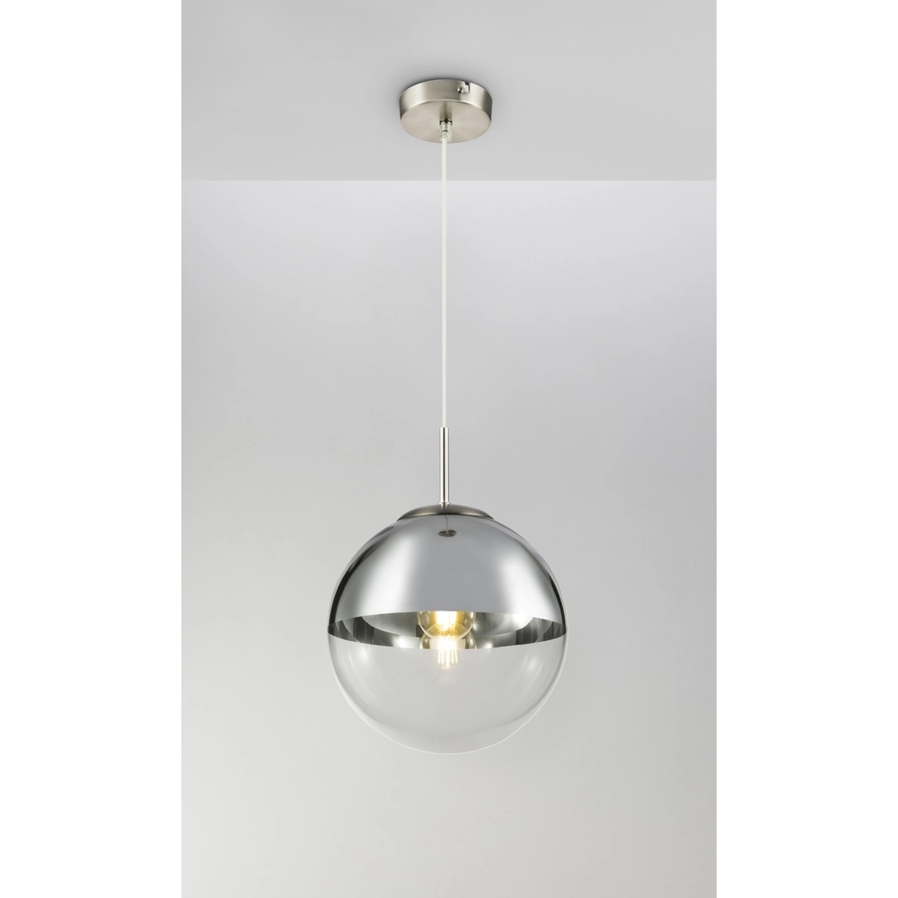 Pendant lamp Varus nickel Ø 25cm Globo 9007371374441