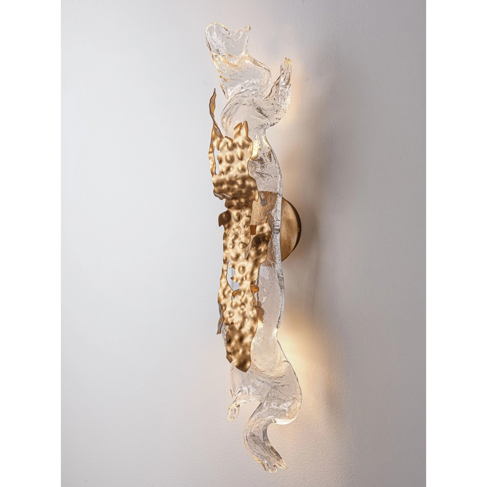 Gold wall lamp Avesa with clear glass Lyora 5212063500457