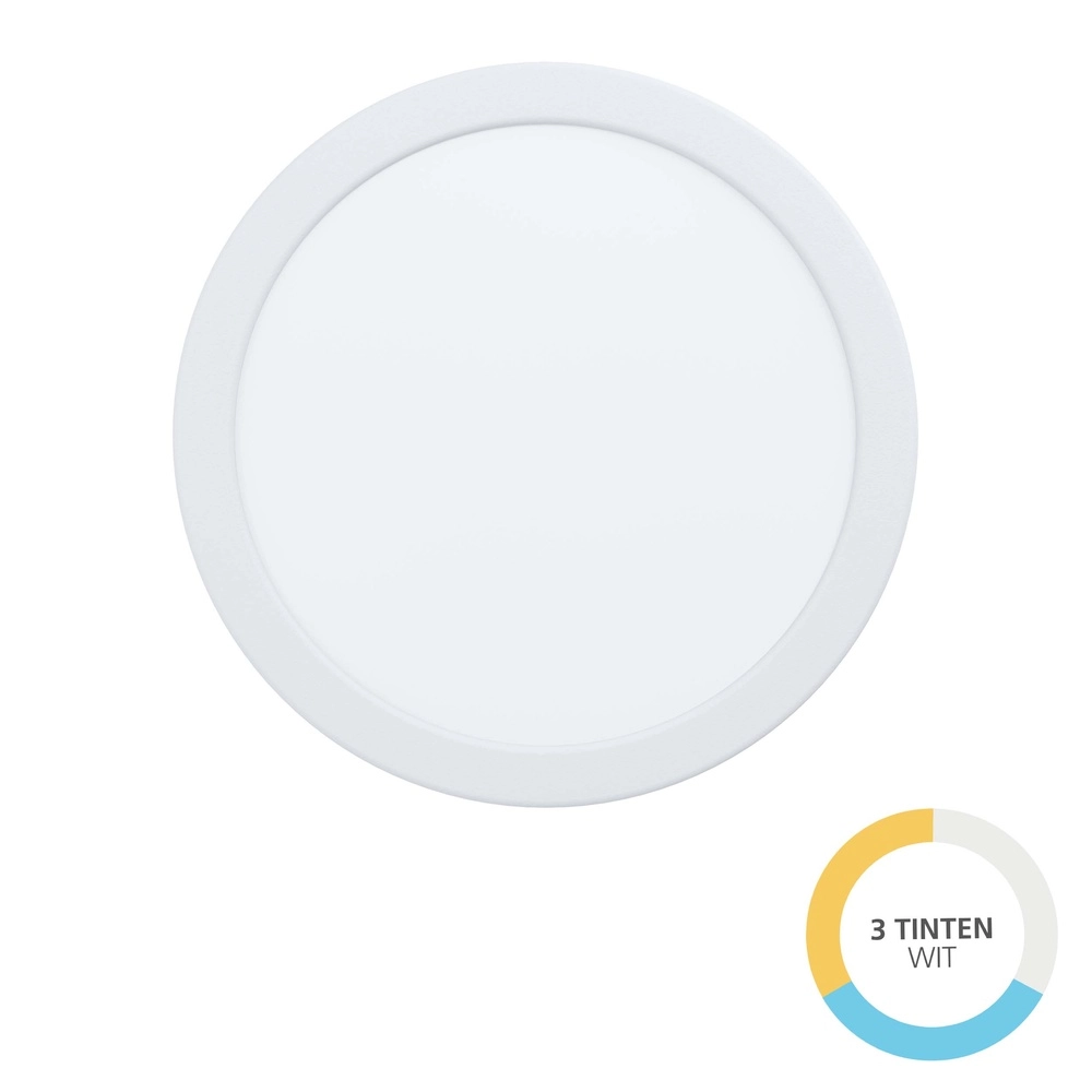 Recessed lamp Fueva 6 round - white - Ø 21,6cm