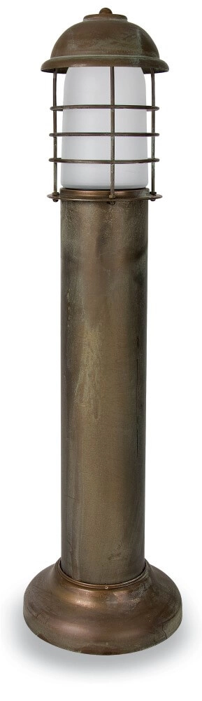 Floor lamp Torcia M - aged brass