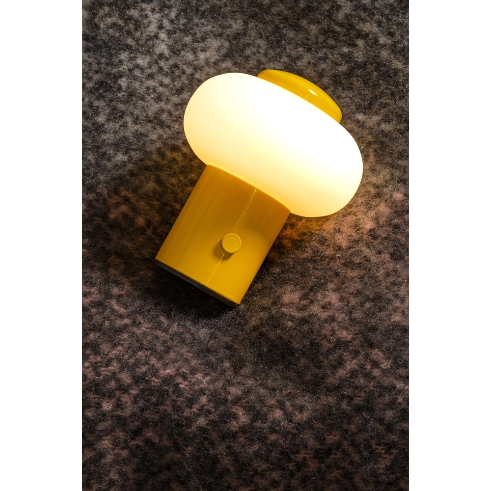 Rechargeable table lamp Gustav yellow Lucide 5411212442055