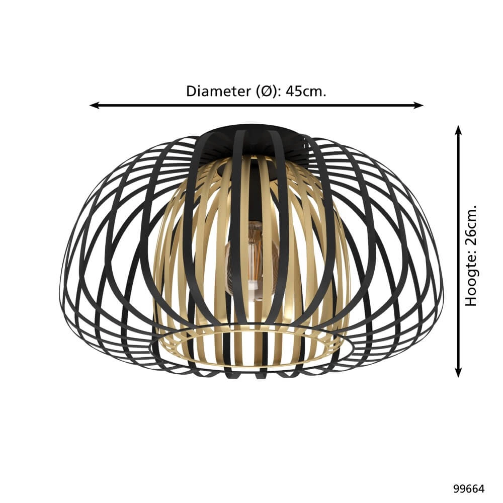 Ceiling lamp Encinitos Ø 45cm Eglo 9002759996642