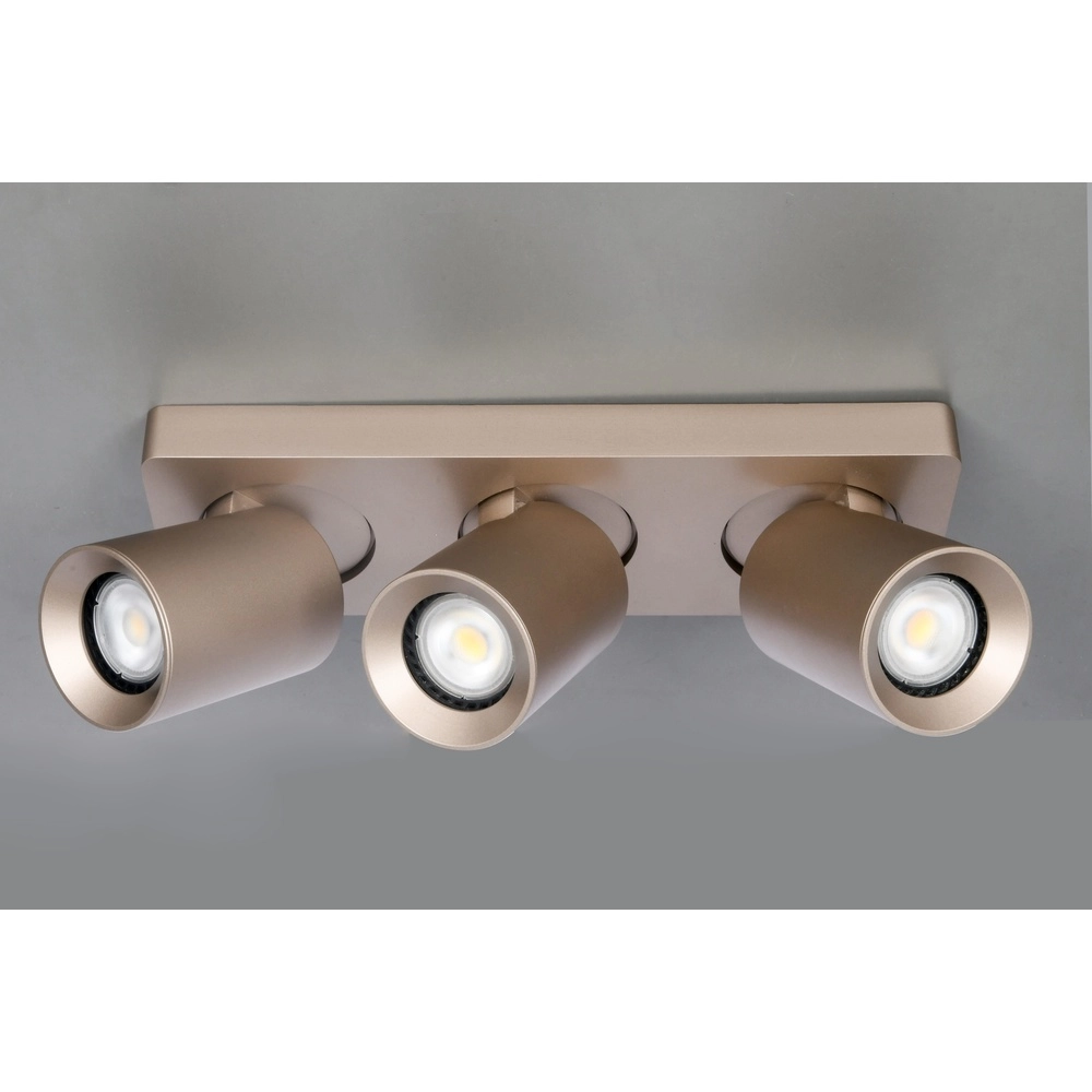 3-light surface-mounted spotlight Megano champagne Artdelight 8720701103481