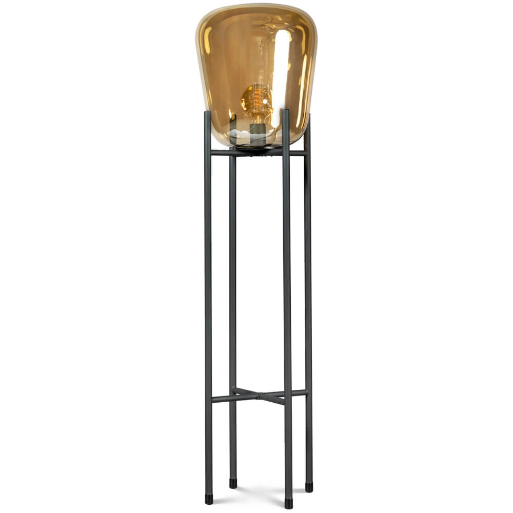 Floor lamp Benn Gold black with gold