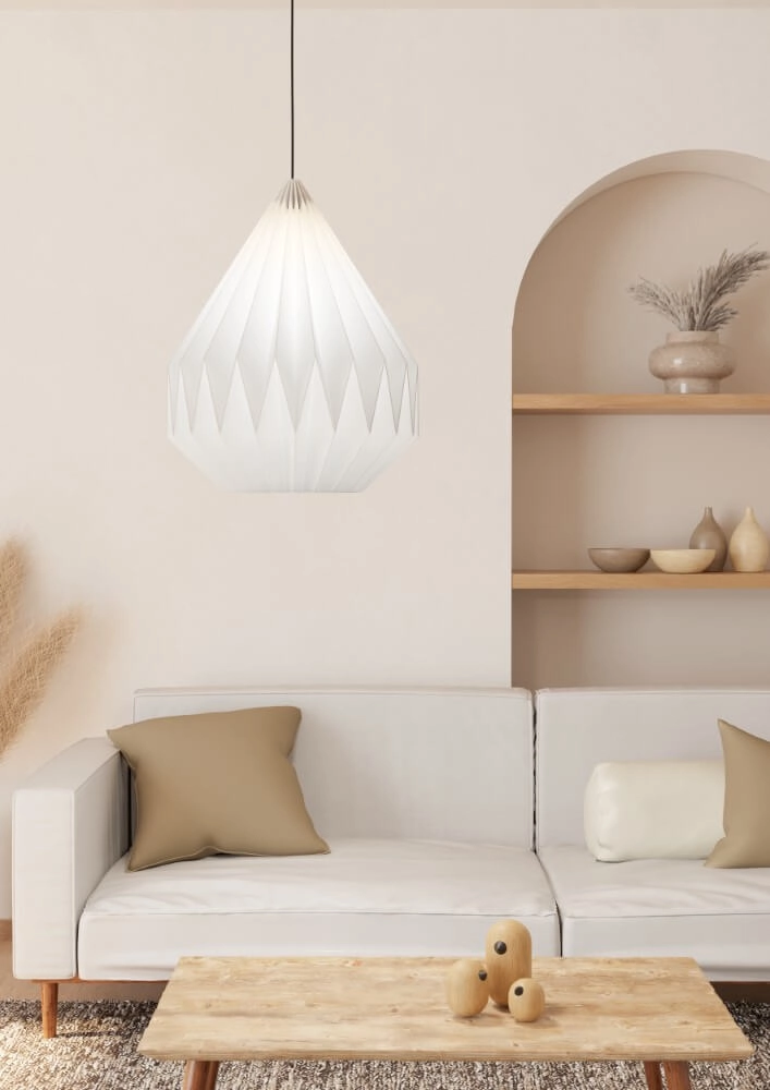 Japandi pendant lamp Minting Ø 45cm Eglo 9002759439330