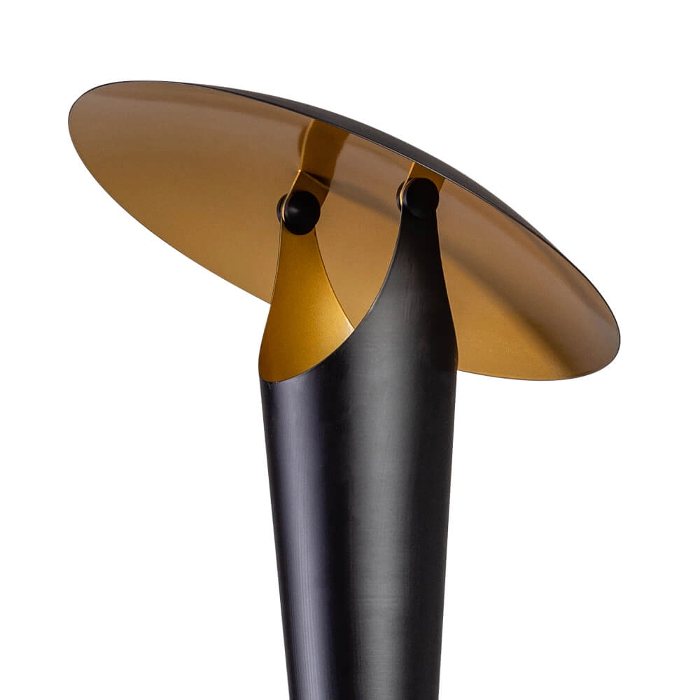 Modern floor lamp The Britt black with gold ETH 8720195304449