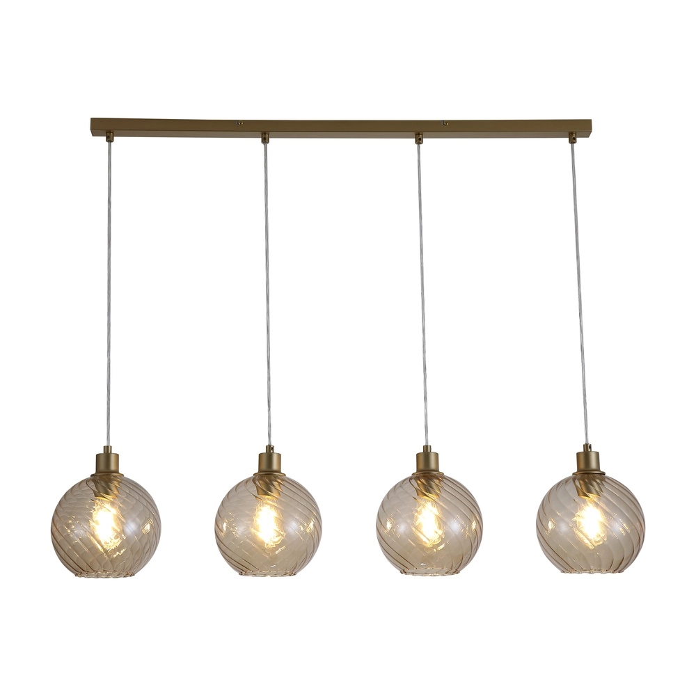 Pendant lamp Radiance 4-light gold