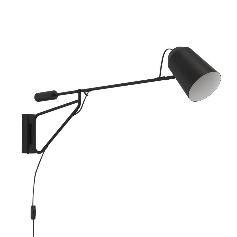 Black reading lamp Loreto 1