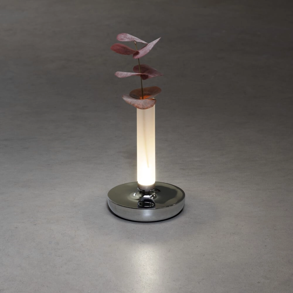 Rechargeable table lamp Biarritz chrome KonstSmide 7318308270036