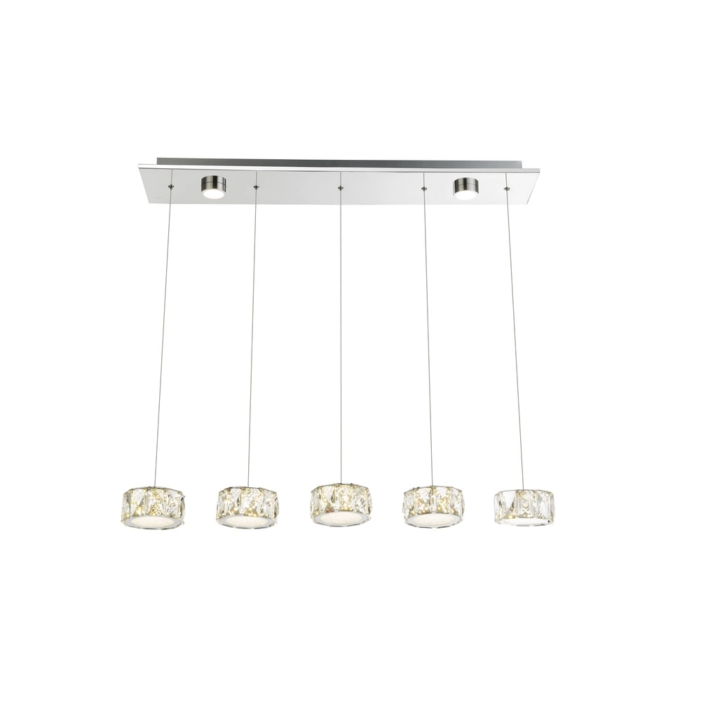 4-light pendant lamp Amur chrome Globo 9007371342068