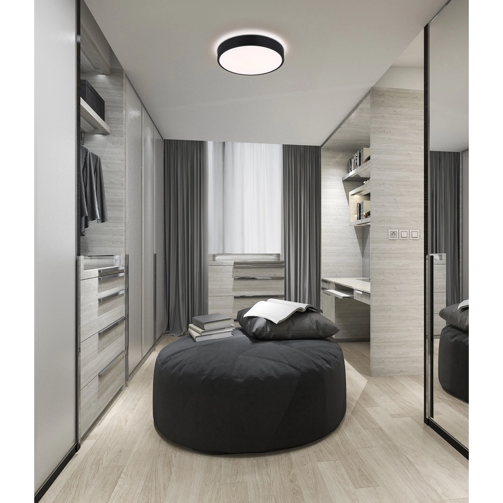 Design ceiling light Nielsen black Ø 33,2cm Globo 9007371572670
