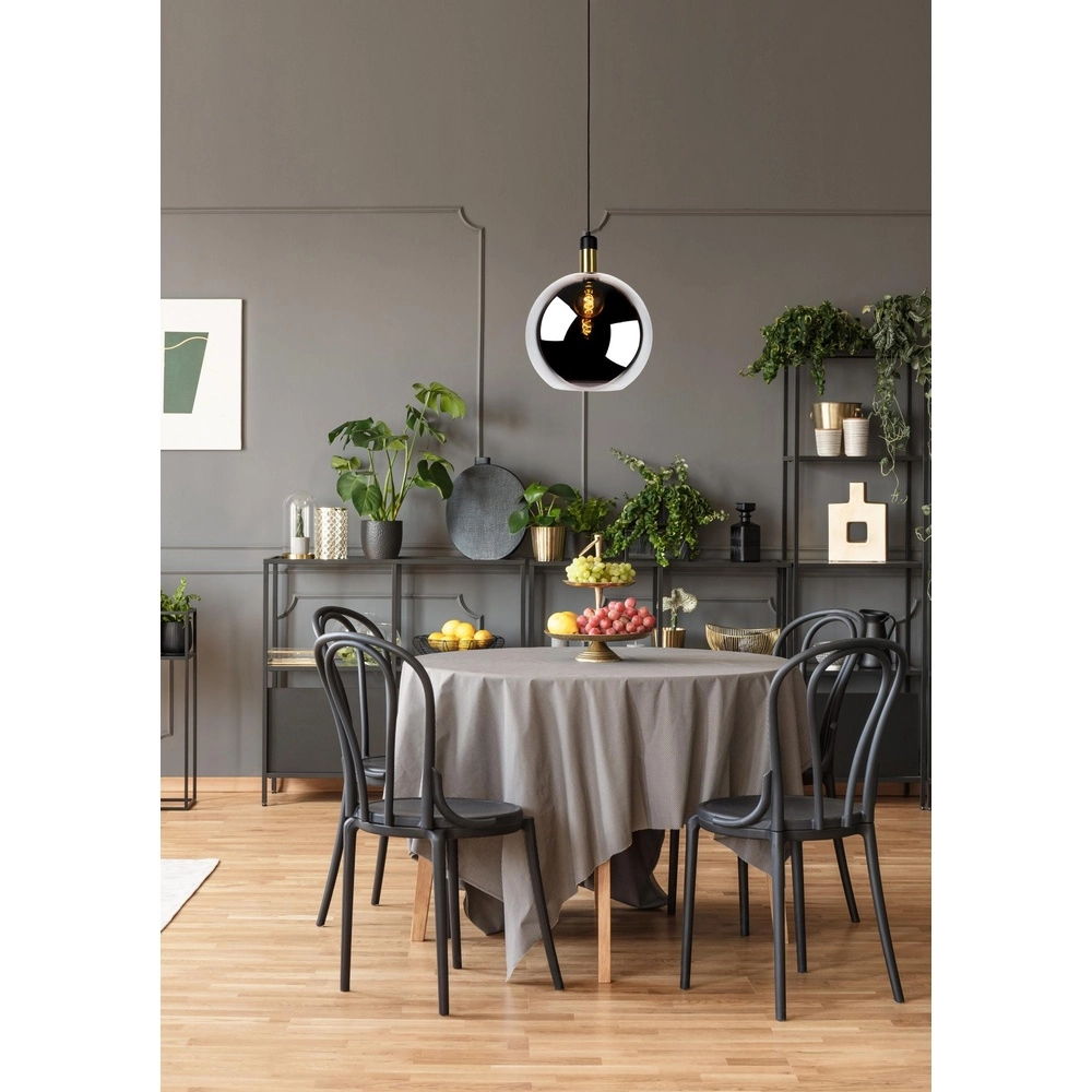 Pendant lamp Julius Ø 40cm smoke glass Lucide 5411212343345