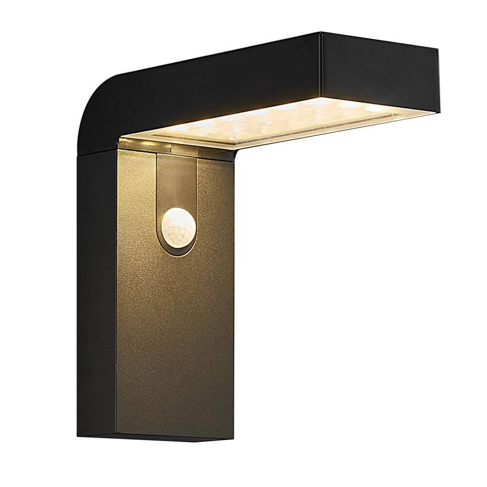 Solar wall lamp Alya black