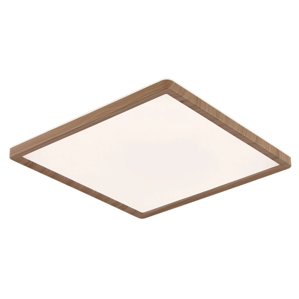 Ceiling light Sapana square 29.4cm wood Globo 9007371448432