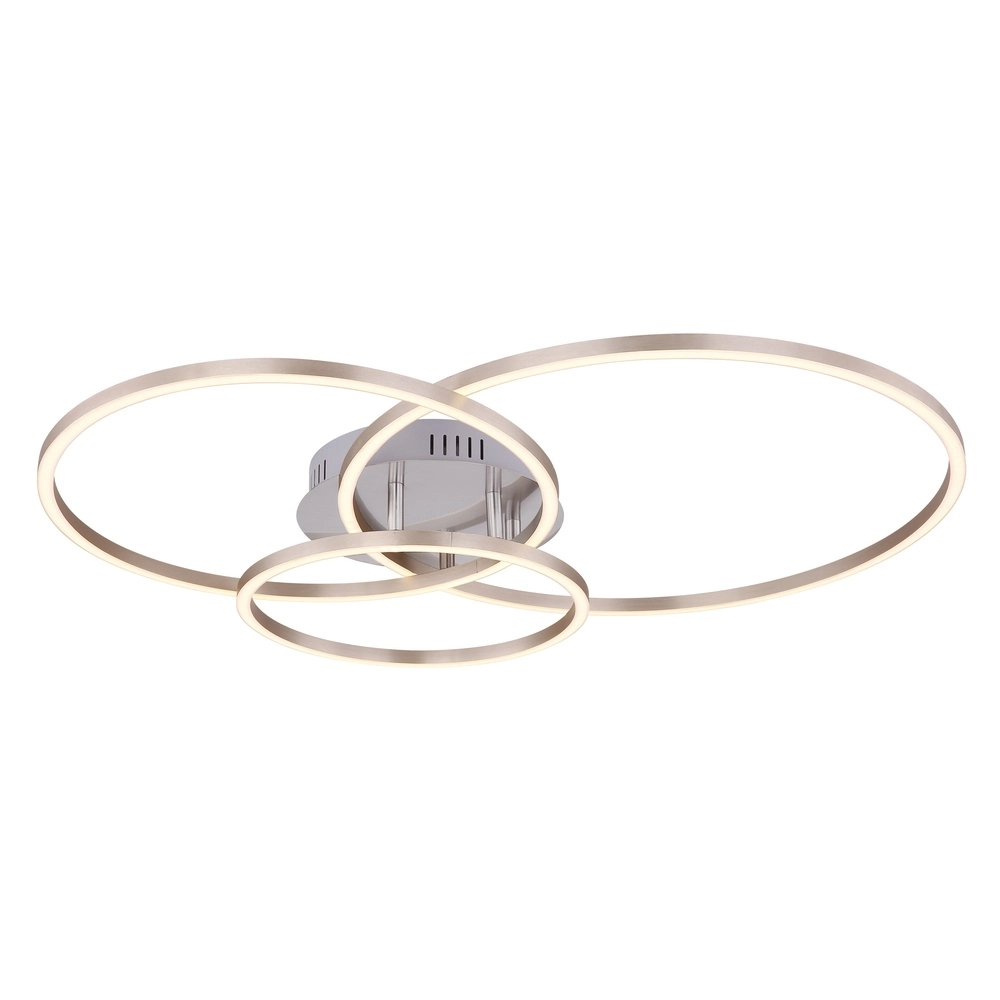 Modern ceiling lamp Munni nickel