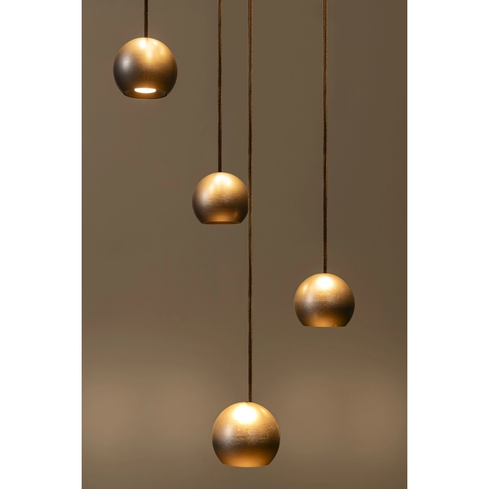 Design vide pendant lamp Montana 16-light coffee brown Premium by Lucide 5411212680174