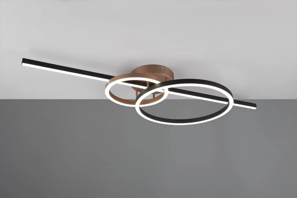 Ceiling lamp Montilla black Trio 4017807585230