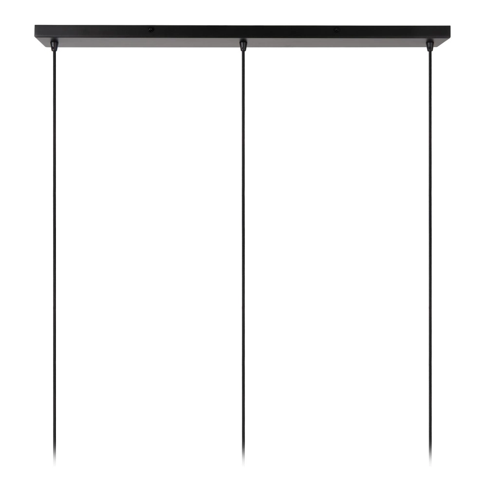 Pendant lamp Almelo 3-light black with gold inside Lucide 5411212211873