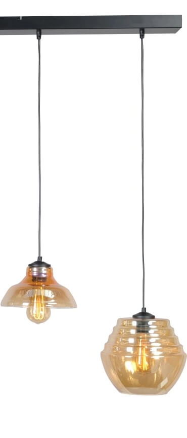 Large glass pendant lamp Quinto 5 Masterlight 8718121216652