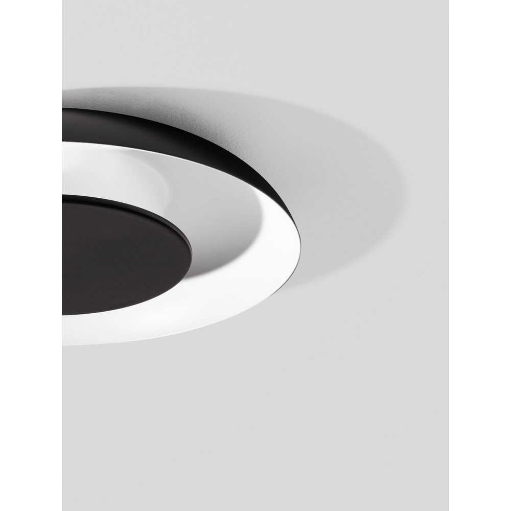 Design ceiling lamp Epos Ø 40cm black with white Lyora 5212017463173
