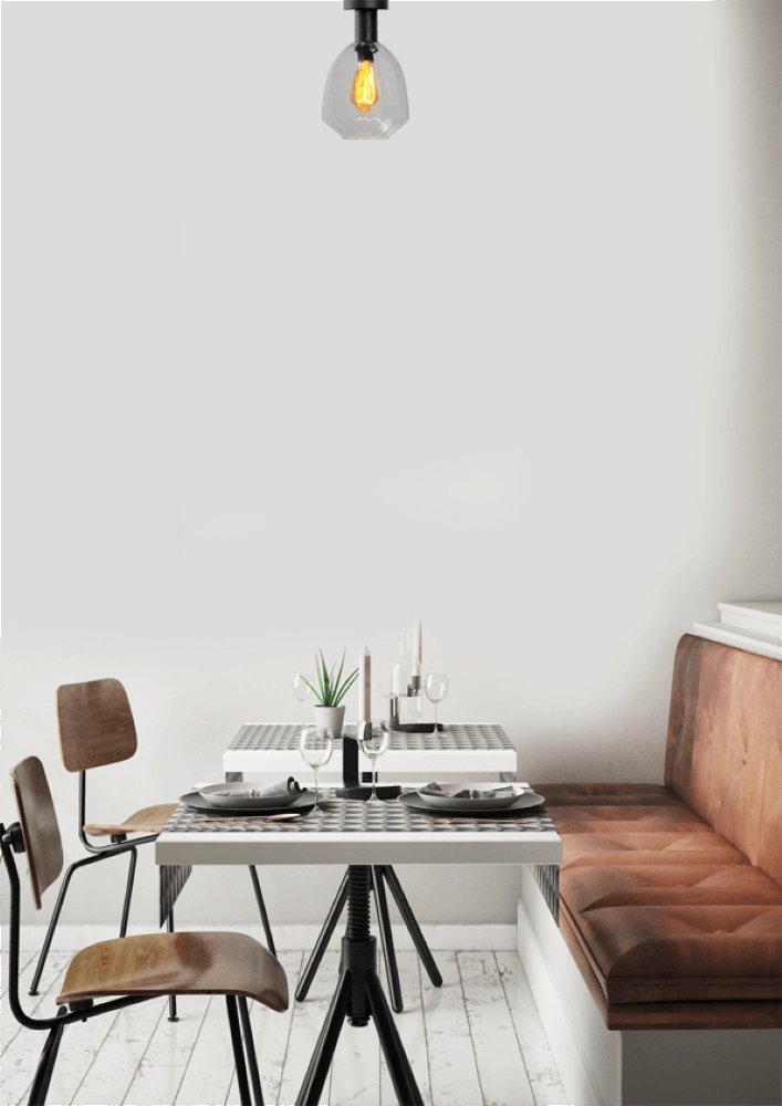 Ceiling lamp - Ø 20cm - Porto with Nicolette clear glass Masterlight 8718121271583