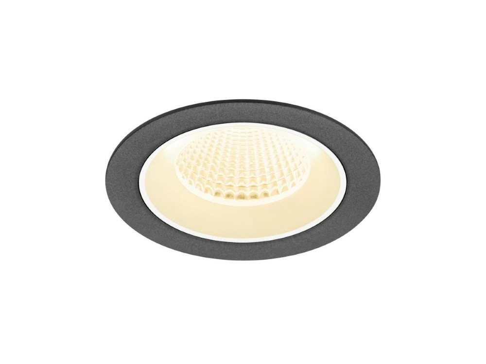 Recessed spotlight Numinos M black/white 3000K - 40deg SLV 4024163311373