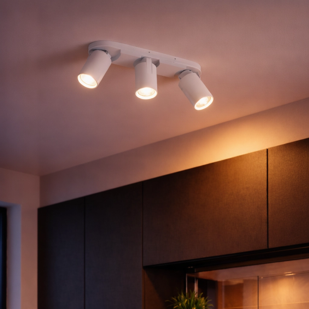 Ceiling spotlight Esto 3-light white