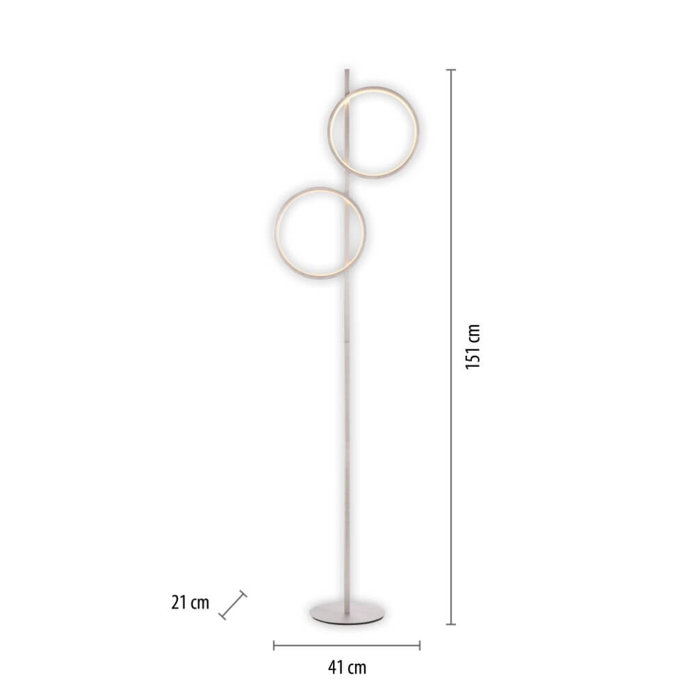 Floor lamp Mini Ritus silver Just Light 4043689002091