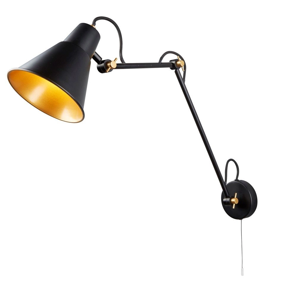 Black gold reading lamp Readi
