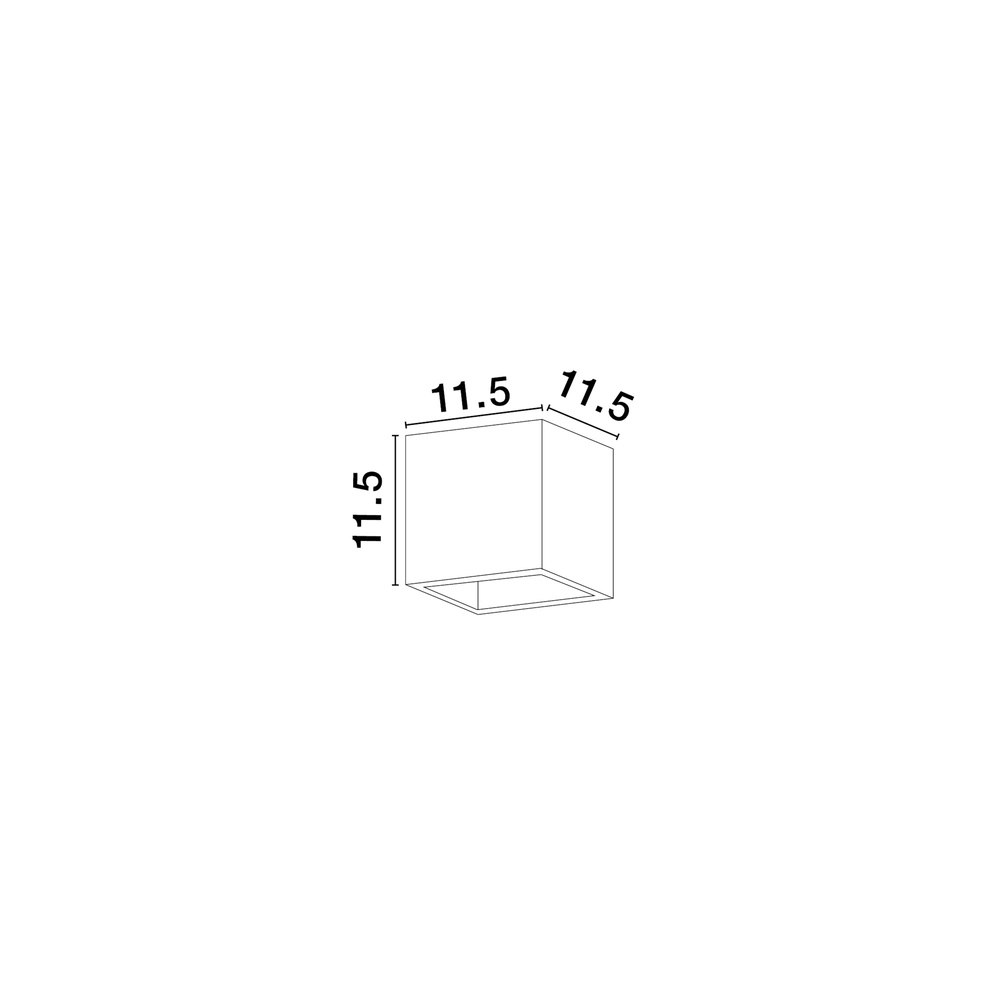Square wall lamp Sensia white 11.5cm Lyora 5212017479303