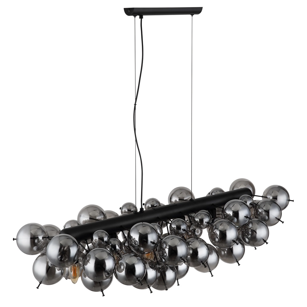 Unique pendant lamp Udo smoke glass 100cm Globo 9007371471263