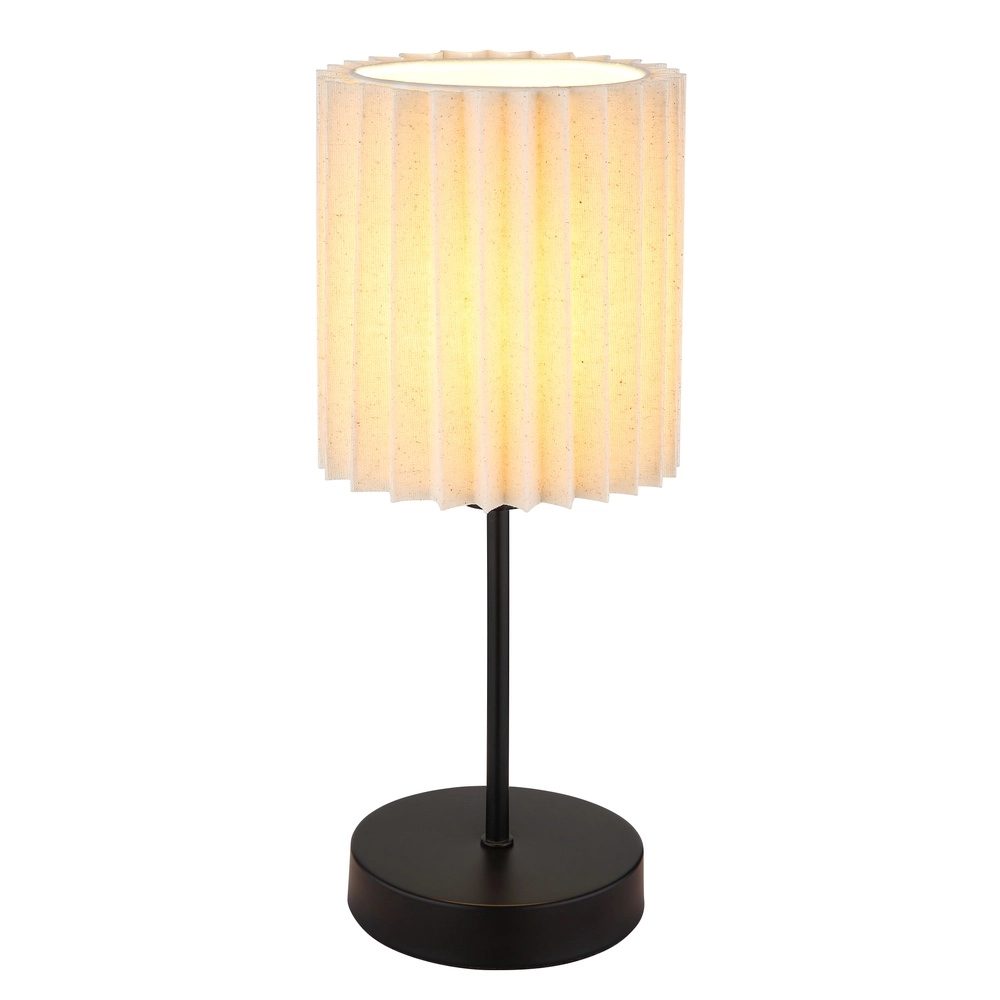 Table lamp Page Ø 15cm white with black