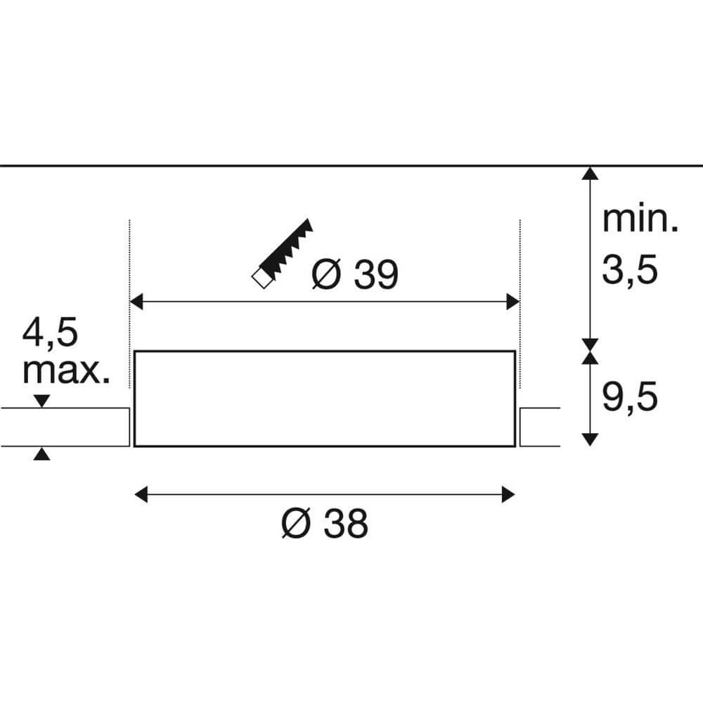 Recessed ceiling lamp Medo 40 white Ø 40cm SLV 4024163297677