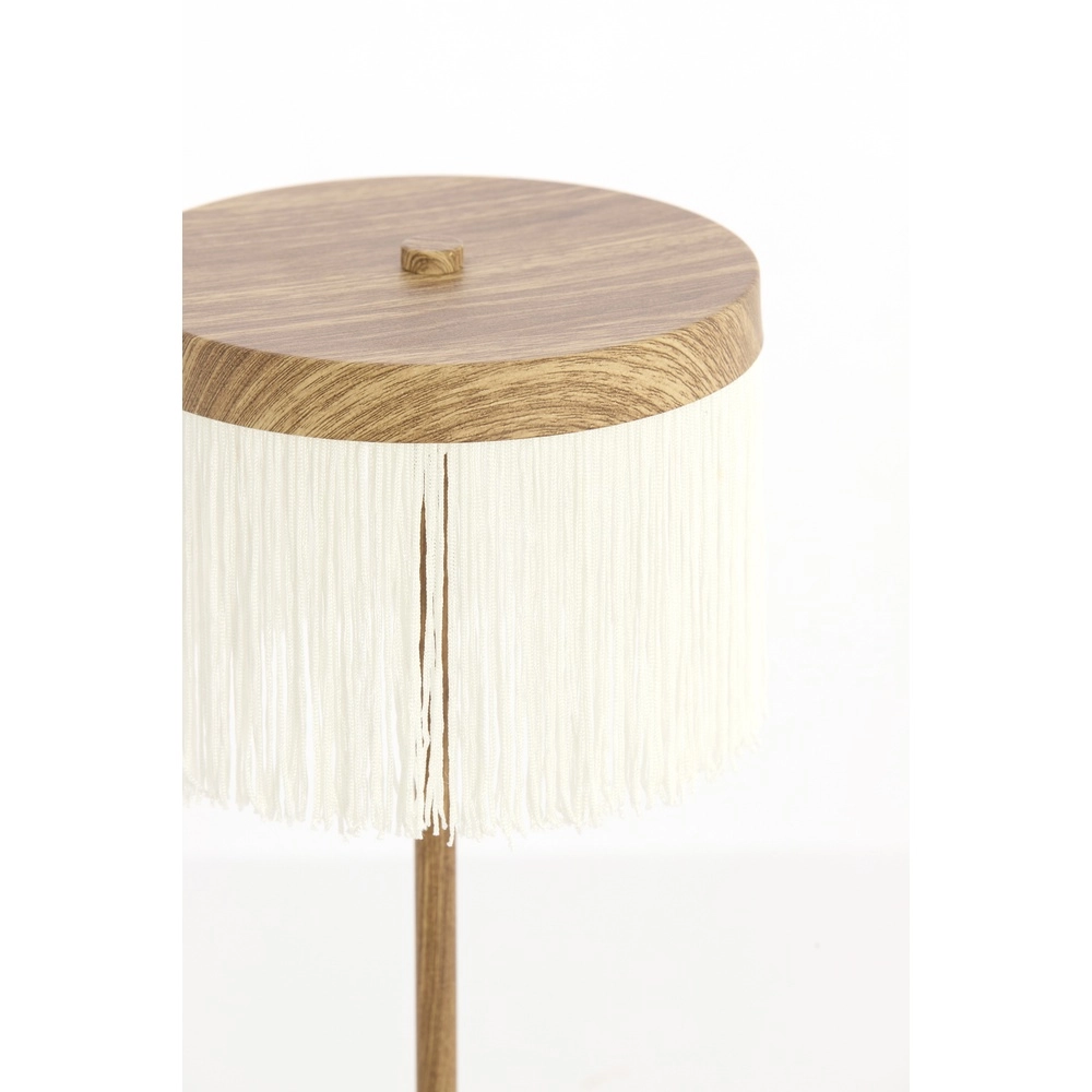 Rechargeable table lamp Diny Wood look with white Light & Living 8717807816360