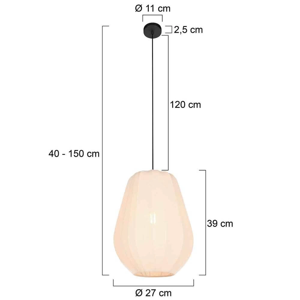 Pendant lamp Sable cream Ø 27cm Steinhauer 8712746176438