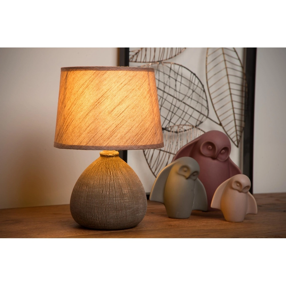 Table lamp Ramzi Brown Lucide 5411212470188