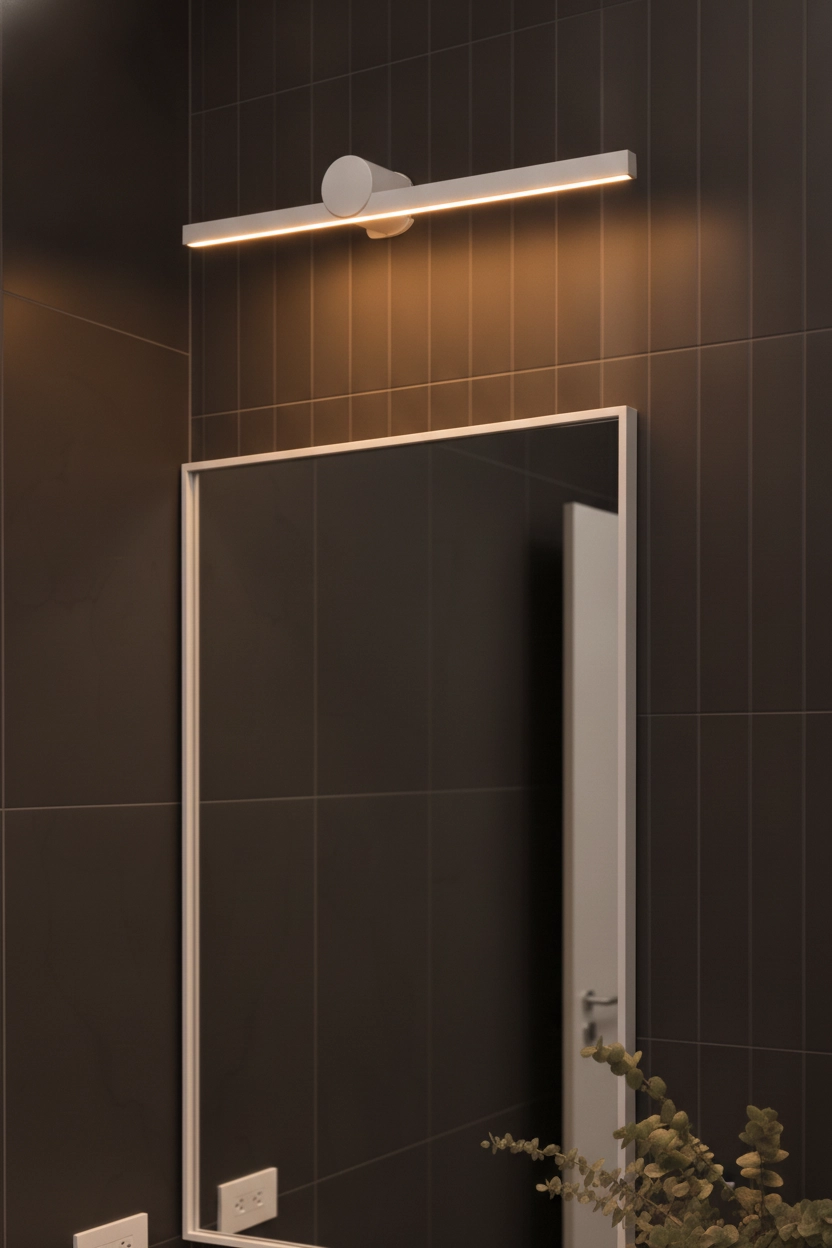 Design wall lamp Breggo white 81cm