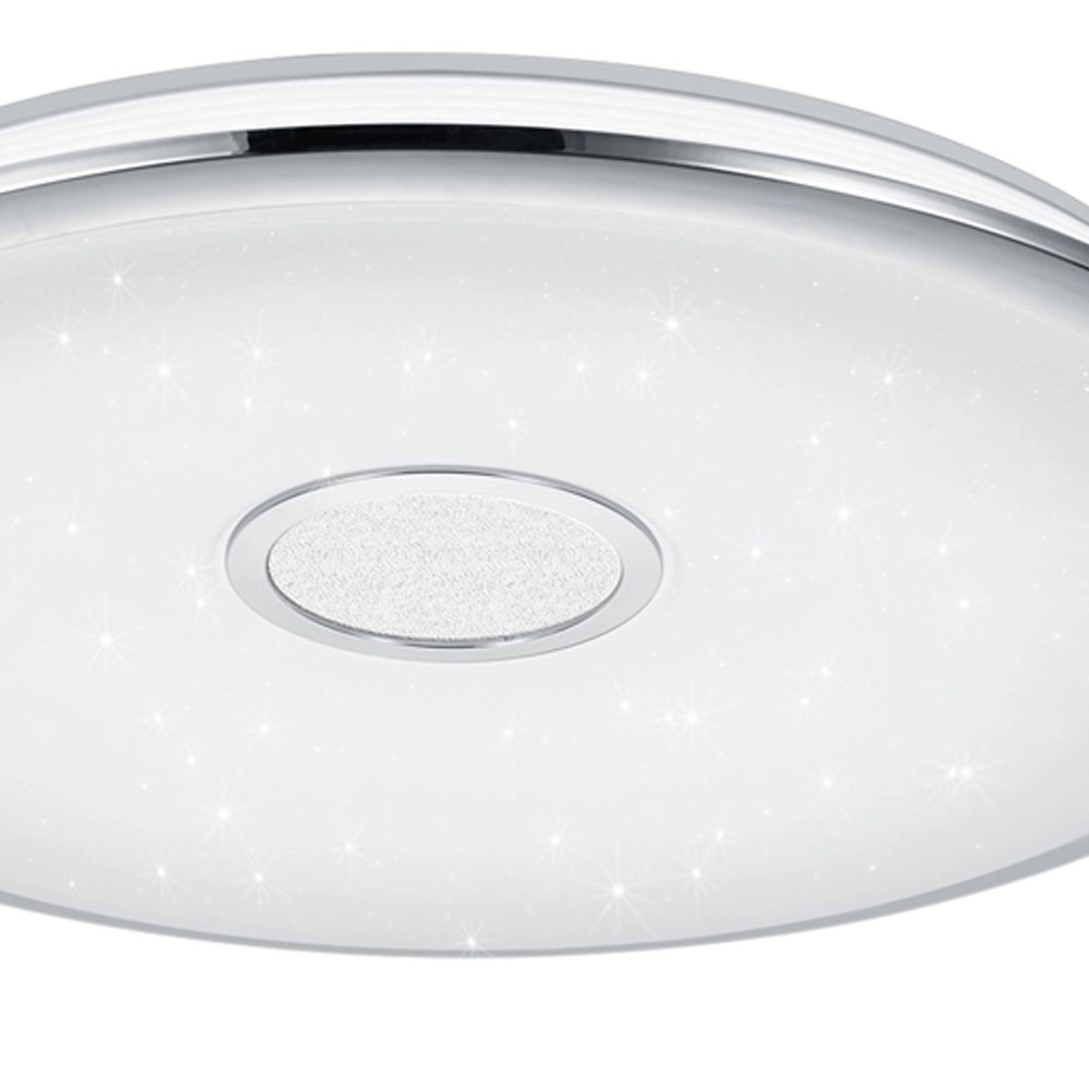 LED flush ceiling light Osaka 67cm gray with star effect Trio 4017807337730