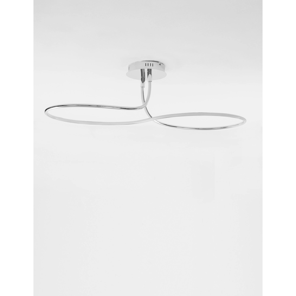 Ceiling lamp Fungo Curl chrome Lyora 5212017419873