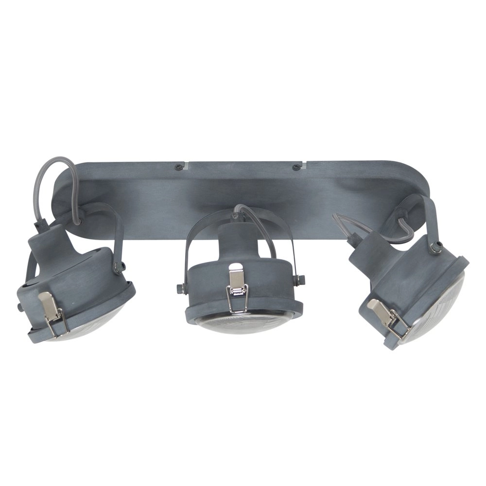 Surface-mounted spotlights Satellite 3 light lead grey