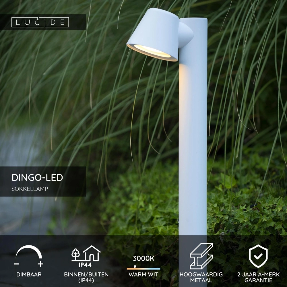 Garden lamp Dingo-Led IP44 white Lucide 5411212144119