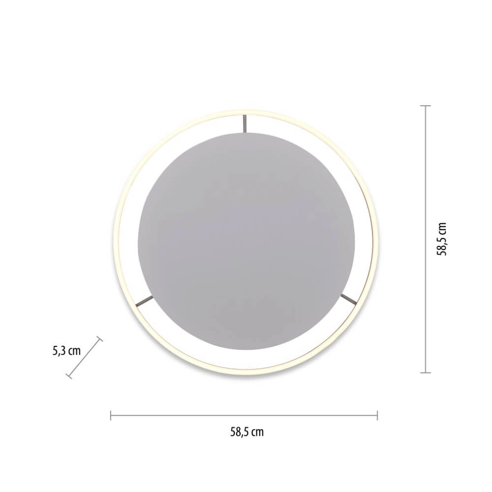 Ceiling lamp Ritus aluminium Ø 58.5cm Just Light 4043689983475