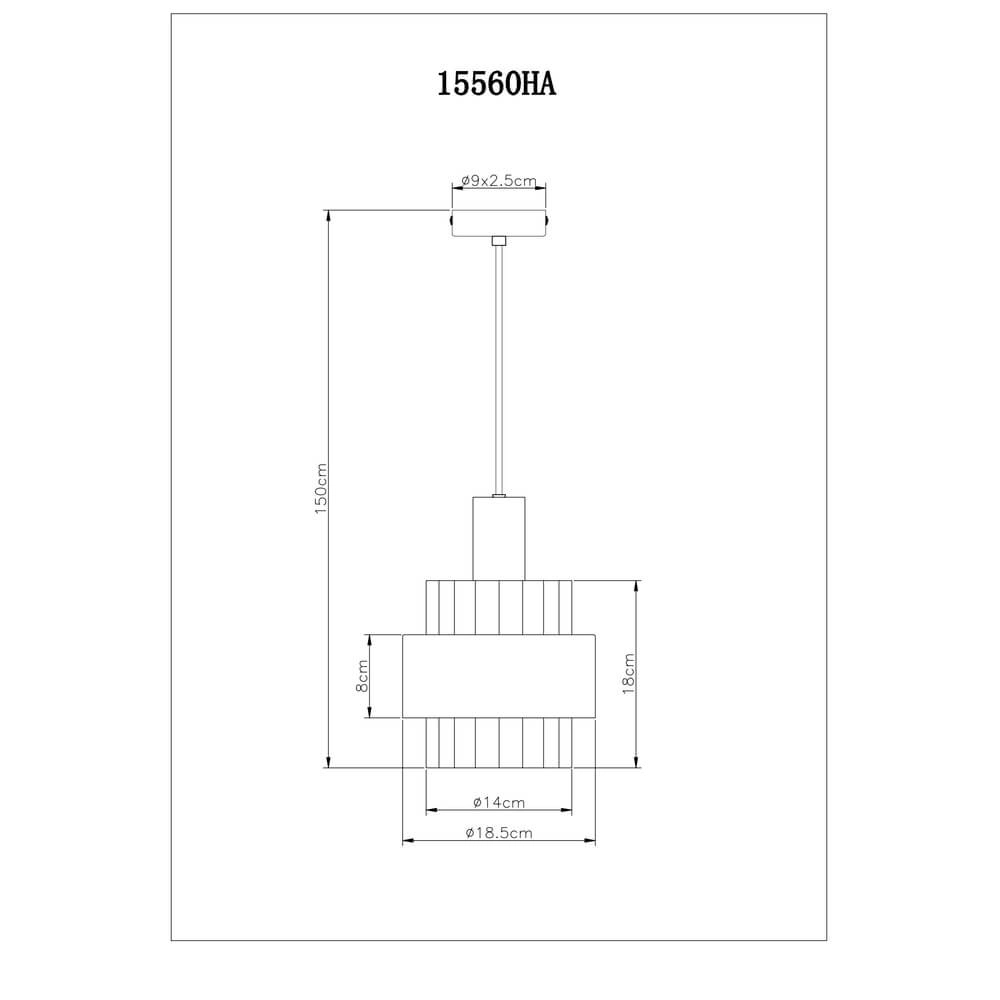 Pendant lamp Milley bronze Ø 18.5cm Globo 9007371462674