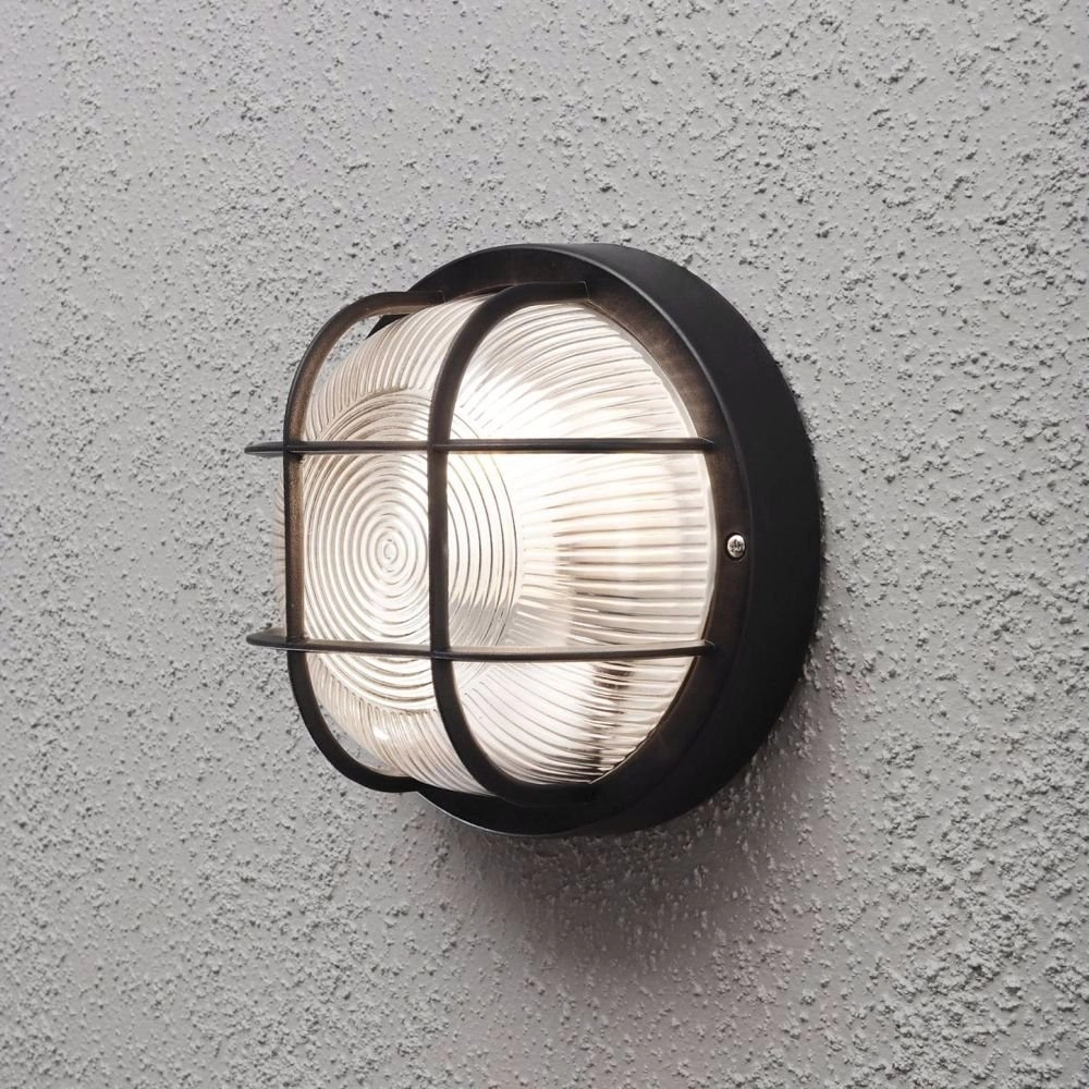 Outdoor lamp Mantova Round Black KonstSmide 7318307651751