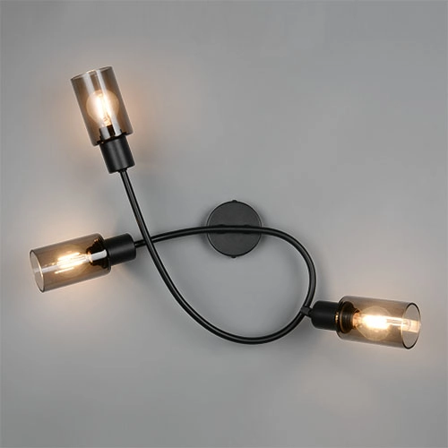 Design ceiling lamp Mars 3-light black Trio 4017807670493