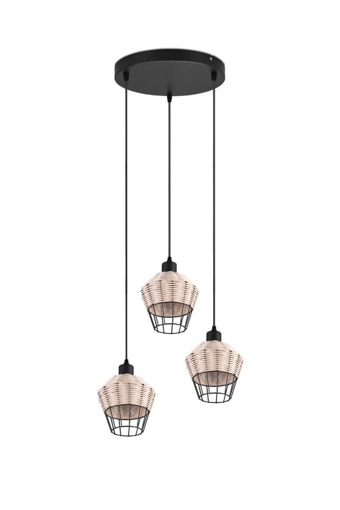 Vide hanging lamp Borka rattan